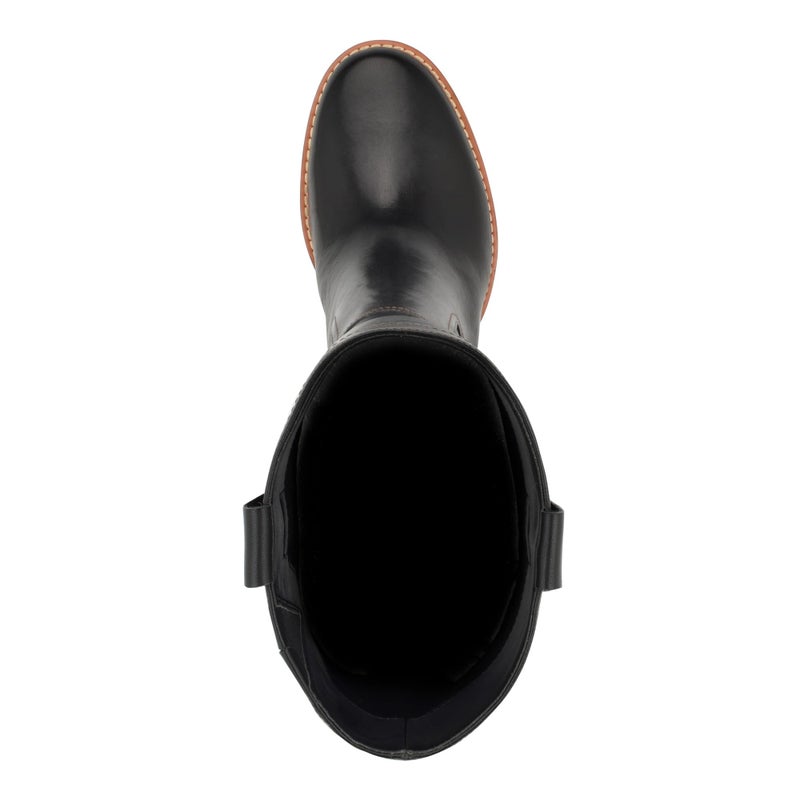 NINE WEST Knee High Boot Black 001 Black 001 Elevate wardrobe season Nine West Hecee boots This tall boot features round shaped toe stacked mid block heel keep going day night classic silhouette These dress sure impress Round Toe - Image 2