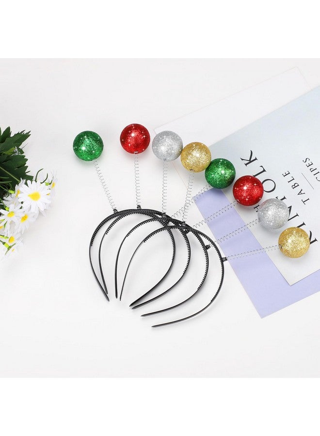 Etercycle Alien Headband, Halloween Headbands Alien Costume Accessories, Space Antenna Head Bands Boppers Ball For Halloween Theme Party Cosplay Costume (Silver) - Image 4