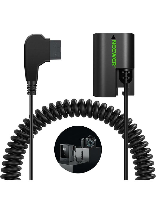 Neewer NEEWER D Tap to LP-E6NH Dummy Battery with Cable for V Mount Battery, Stable Continuous Power Supply for Canon EOS R5 C R6 R7 5D II III IV 6D II 7D II 60D 60Da 70D 80D 90D XC10 XC15 5DS R, VP-LPE6NH  - Image 1
