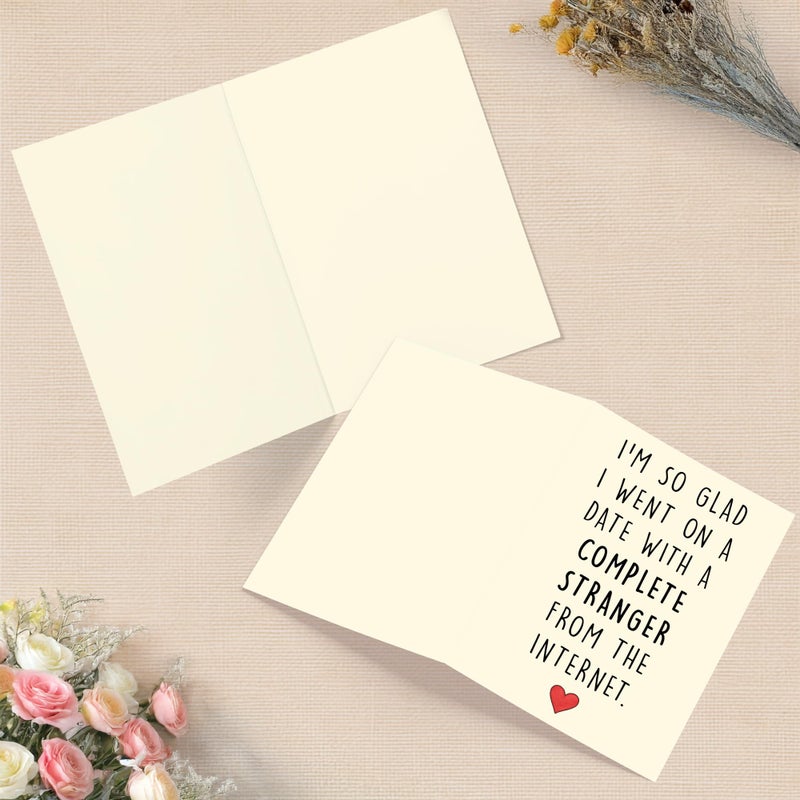 Cheerin Funny Anniversary Card with Envelopes - Humorous Love Cards for Him and Her - Romantic Card for Husband, Wife, Fiance, Boyfriend and Girlfriend - Hilarious Birthday Gift 5x7 Inch - Image 5