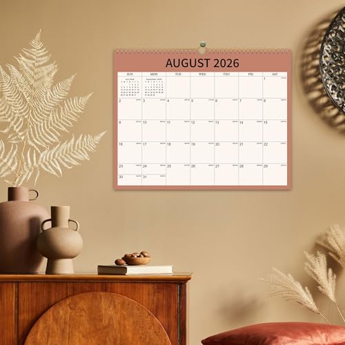 PIOOJK 2026 Wall Calendar 12 Month, Wall Calendar from January 2026 to December 2026, Large Hanging Calendar, Thick Paper, Perfect for Home and Office Monthly Organizing & Planning, Julian Dates, 14"x11" - Image 4