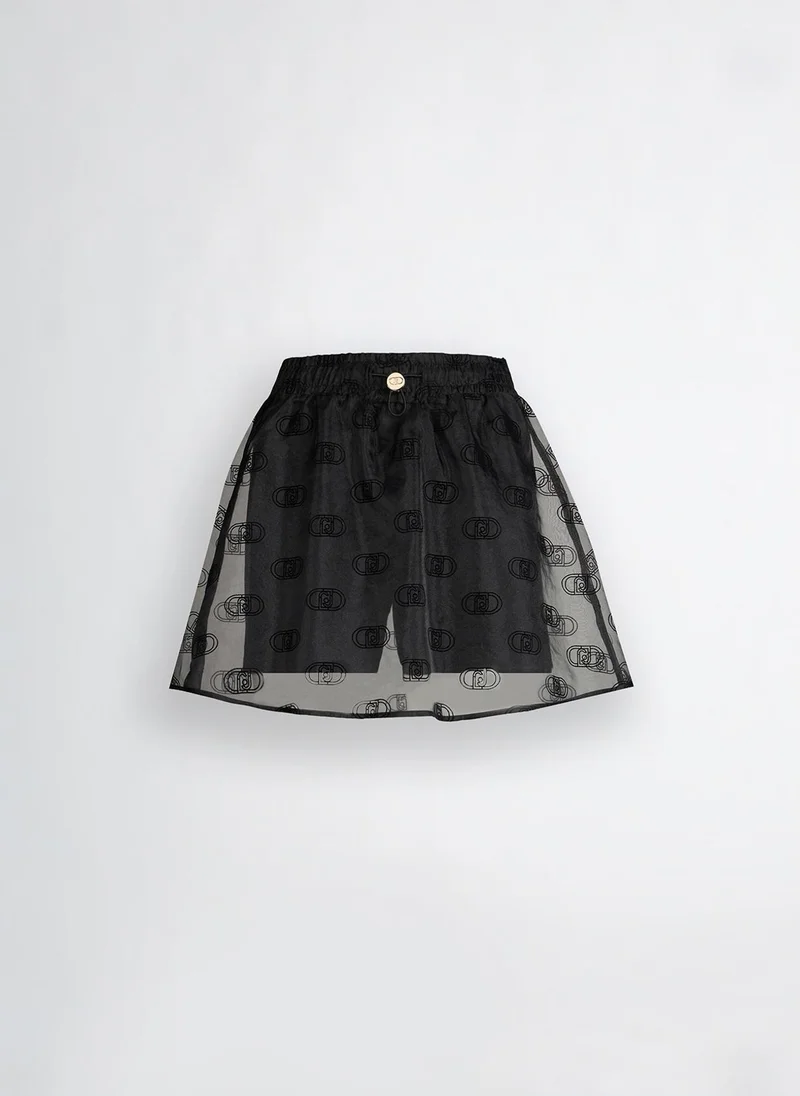 Liu Jo Printed organza miniskirt
