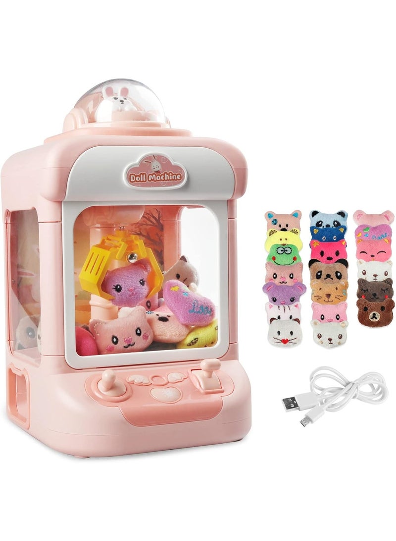 general 1 Pcs Kids Interactive Doll Claw Machine Toy - Built-in Music & Lights, Auto/Manual Modes with Gashapon Capsules Included | Perfect Birthday/Holiday Gift for Kids Ages 3-10 - Image 2