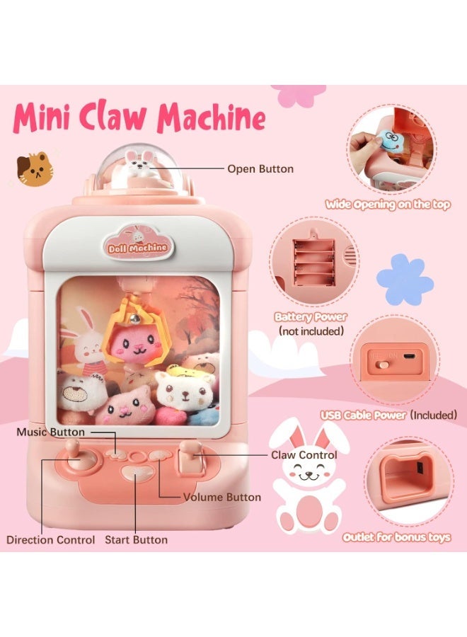 general 1 Pcs Kids Interactive Doll Claw Machine Toy - Built-in Music & Lights, Auto/Manual Modes with Gashapon Capsules Included | Perfect Birthday/Holiday Gift for Kids Ages 3-10 - Image 3