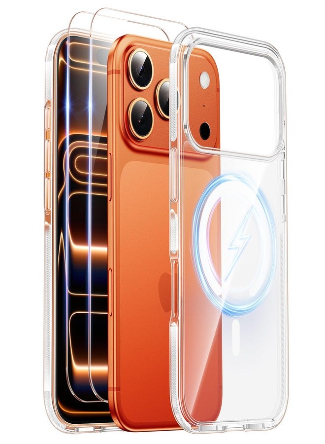 SMARTDEVIL iPhone 17 Pro Max Case Magsafe with 2 Pack Screen Protector, Alignment Frame, Ultra-Thin iPhone case, Strong Magnetic Phone Case, Non-Yellowing, Stay Original，White - Image 1