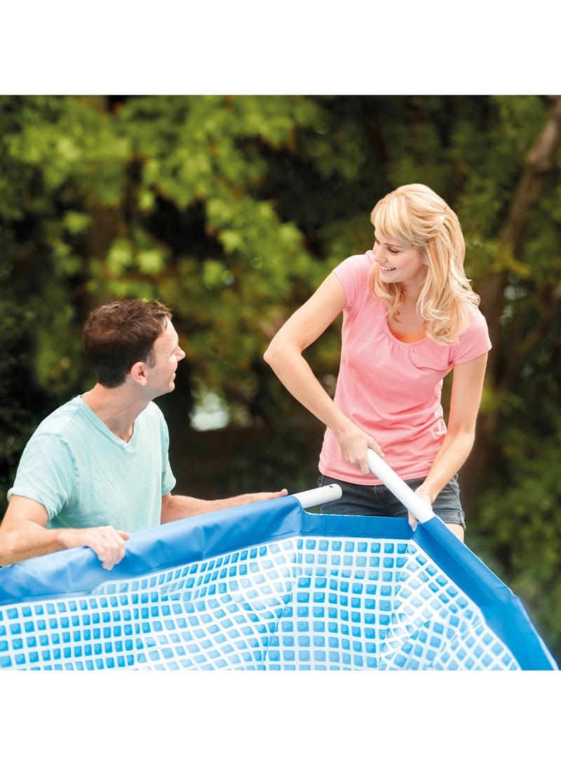 INTEX Superior Strength And Longer Durability Sturdy Rectangular Unisex Frame Swimming Pool Blue Model 28272 Summer Fun Water Play 300x200x75cm - Image 4