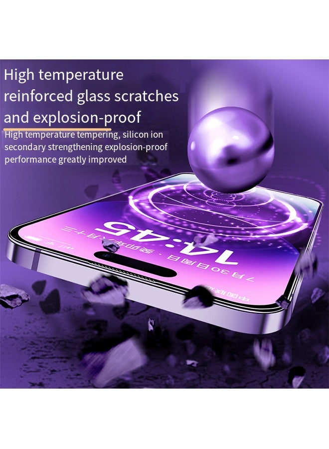 iPhone 15 Pro Max 6.7 Inch Full-Coverage Privacy Protection Tempered Glass Screen Protector Built-In Dust Filter And Dust-Proof Installation Tool Black - Image 5