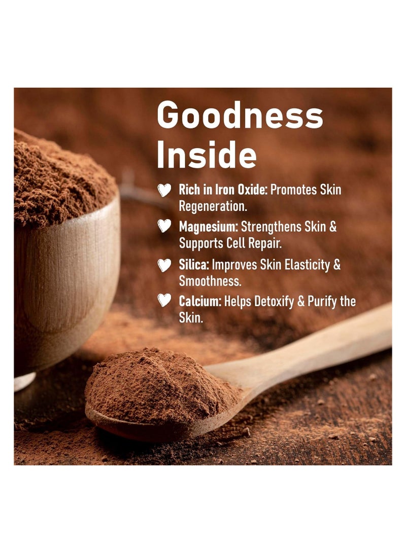 minature Moroccan Red Clay Powder by mi nature | Suitable for Face Mask, Scrub,Soaps,Bath Bombs, Body Wraps | Very Fine Powder | No Additives | Detoxifies, Removes impurities | Hair Shampoo - Image 2
