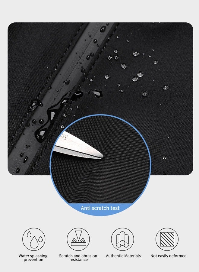 Joychic حقيبة ظهر جديدة للأعمال مضادة للسرقة مصنوعة من البوليستر وحقيبة كتب مقاومة للماء وحقيبة مدرسية كبيرة الحجم مع قلادة رائد فضاء باللون الأسود - Image 4