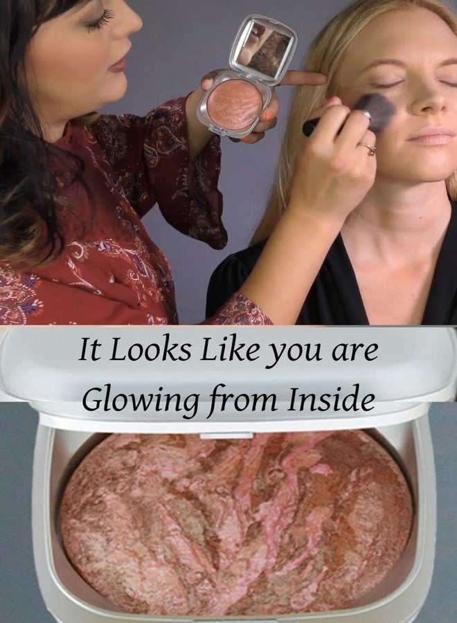 Ageless Derma Baked Mineral Makeup Healthy Blush (Raspberry Frost). Highlighter Makeup - Image 4
