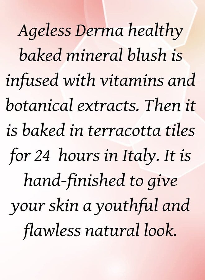 Ageless Derma Baked Mineral Makeup Healthy Blush (Raspberry Frost). Highlighter Makeup - Image 5
