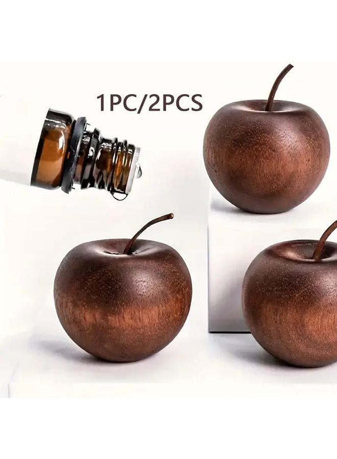 2 Pack Apple Wood Aromatherapy Diffuser Natural Sandalwood Automatic Fragrance For Home Office - Image 2