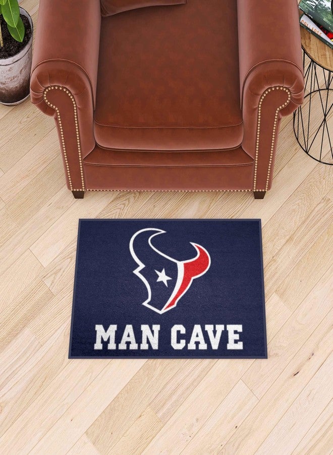 FANMATS 14309 NFL Houston Texans Nylon Universal Man Cave Starter Rug , 19"x30" - Image 2