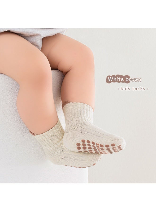 MileMelo 4 Pairs Baby Socks Toddler Socks Non Slip Grip Ankle Socks with Non Skid Soles for 1-3 Years Baby Socks - Image 4