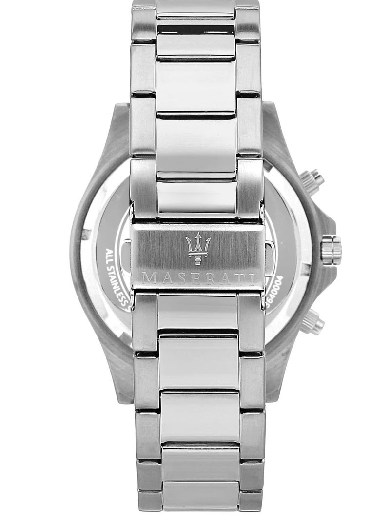 Maserati Maserati Sfida Quartz Black Chronograph Dial Steel Bracelet Men’s Watch R8873640015 - Image 4
