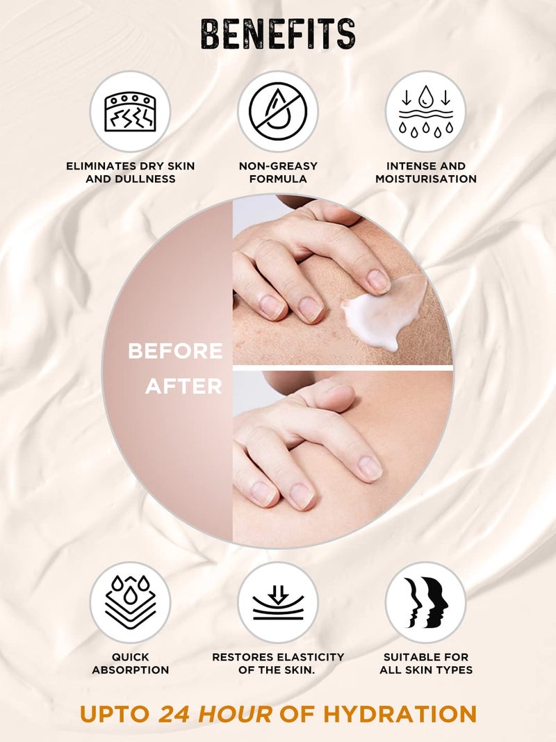 MAN CODE Mancode Shea Butter Body Yogurt Body Cream 100gm for Men Dry Dull Rough Skin Quick Absorbing Instant Moisturization Knees Elbows Neck Underarms Back Ankles Knuckles Gentle Exfoliant - Image 3