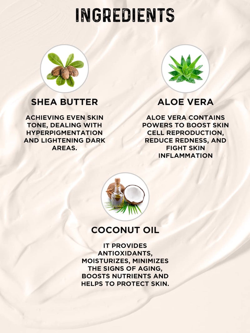 MAN CODE Mancode Shea Butter Body Yogurt Body Cream 100gm for Men Dry Dull Rough Skin Quick Absorbing Instant Moisturization Knees Elbows Neck Underarms Back Ankles Knuckles Gentle Exfoliant - Image 4