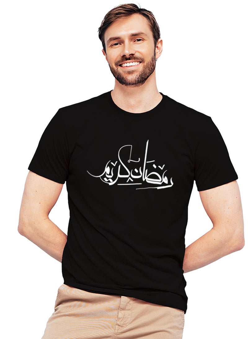 Fashion World Cotton T-shirt Printed with High-quality Ramadan
