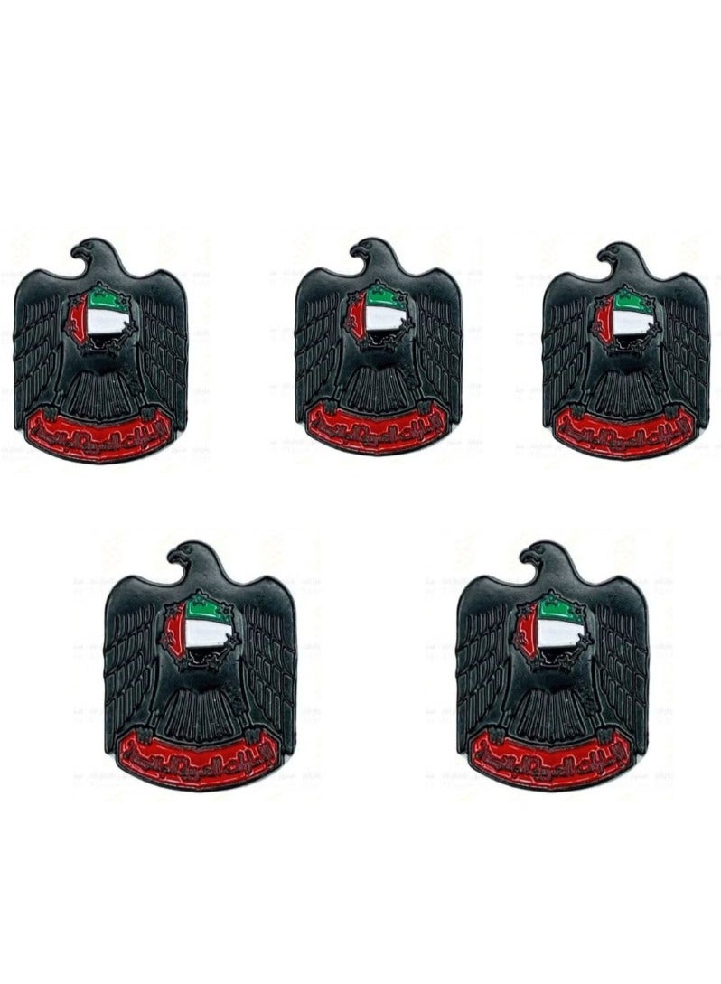Generic 5-Pieces Emirates - Black Logo Sticker for Mobile, Laptop, I pad, Backpacks, Jackets, and Collectors Walls, Doors, Cars, Trucks, Motorcycles & Laptops  - Image 1