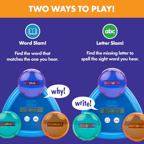 Educational Insights Sight Word Slam - Kindergarten Learning Activities, Electronic Sight Word Games, Flash Cards for Kids, Classroom Toys & Resources, Learn to Read CVC Words, Gifts for Kids Ages 5+ - Image 3