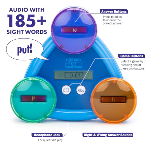 Educational Insights Sight Word Slam - Kindergarten Learning Activities, Electronic Sight Word Games, Flash Cards for Kids, Classroom Toys & Resources, Learn to Read CVC Words, Gifts for Kids Ages 5+ - Image 5