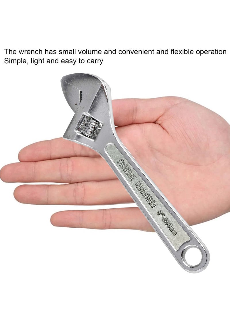 Hero 10 Inch Adjustable Wrench – Cr-V Chrome Vanadium Steel, Heavy Duty Spanner with Scale, Wide Jaw, Rust Resistant, Strong and Durable Hand Tool for Home, Auto, and DIY Repairs - Image 4
