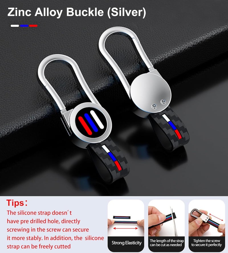 Aoocar 5 Button Heavy Metal Key Fob Cover for GMC and Chevy Models with Carbon Fiber Pattern - Image 4