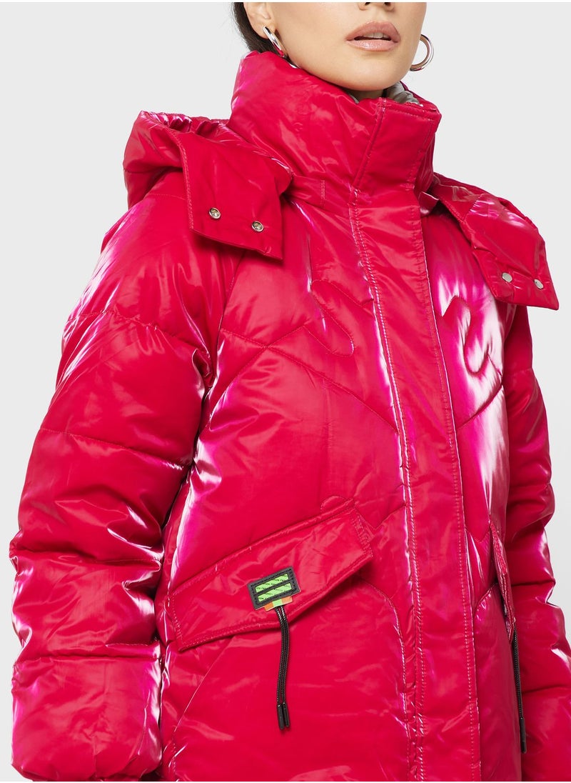 Ginger - Urban Minx Longline Padded Jacket - Image 1