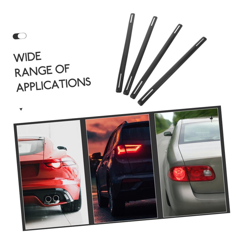 4 Pcs Car Door Edge Protector Trim Strip Black Scratch Resistant Noise Reduction Bumper Guard - Image 5