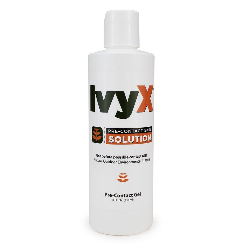CoreTex Ivy X Pre-Contact Poison Ivy Protection Gel - 8oz Bottle of USA-Made Ivy Barrier Gel to Help Prevent Itchy Rashes From Poison Ivy, Poison Oak, & Poison Sumac - Quick Dry & Chalk-Free Formula