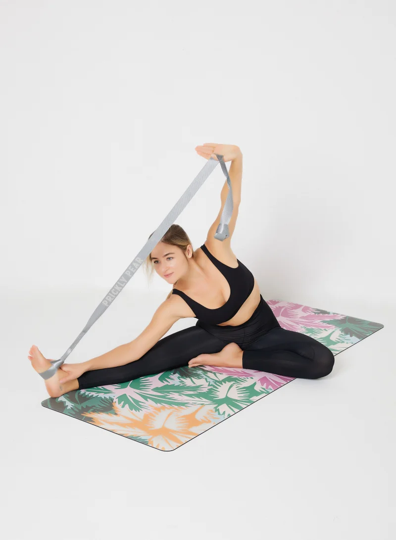Prickly Pear Prickly Pear 'Bird's Eye' Rollable 4mm PU Yoga Mat with Carry Strap, Stretching Tool