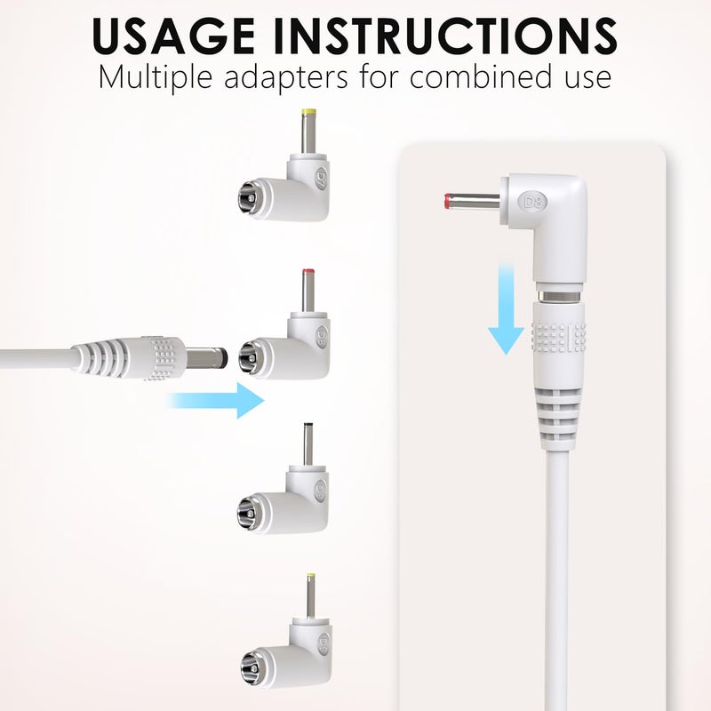 Pinkind 5V Charger Compatible with VTech VM901 VM919HD VM919-2HD VM819 VM819-2 PU Baby Monitor Handheld Screen Parent Unit, Universal Baby Monitor Power Adapter with 5Ft Cord - Image 3
