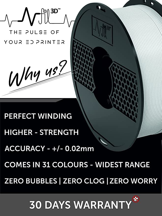 NFIL3D Premium HS PLA+ Cement Grey - 3D Printing Filament | Compatible with All 3D Printers | 1.75mm | 1Kg Gross Weight - Upgraded - Image 2