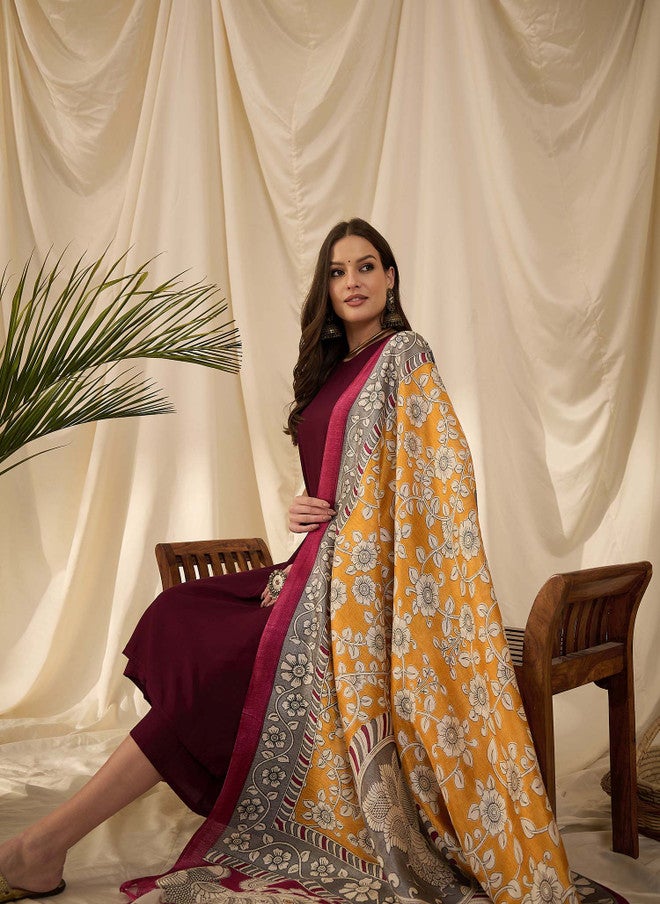 InWeave كُرتا مارون للنساء من إن ويف مع بالازوس ودوباتا - Image 4
