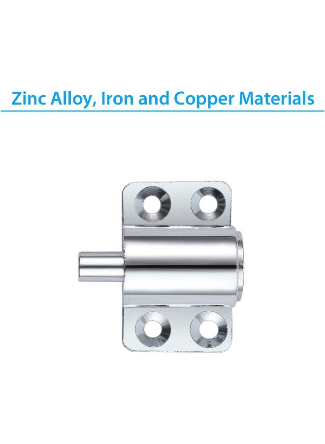 Rubik Sliding Window Door Push Lock with 2 Keys, Child Safety Protection Anti Theft Patio Stopper Security Lock (Silver, 2 Pack) - Image 4