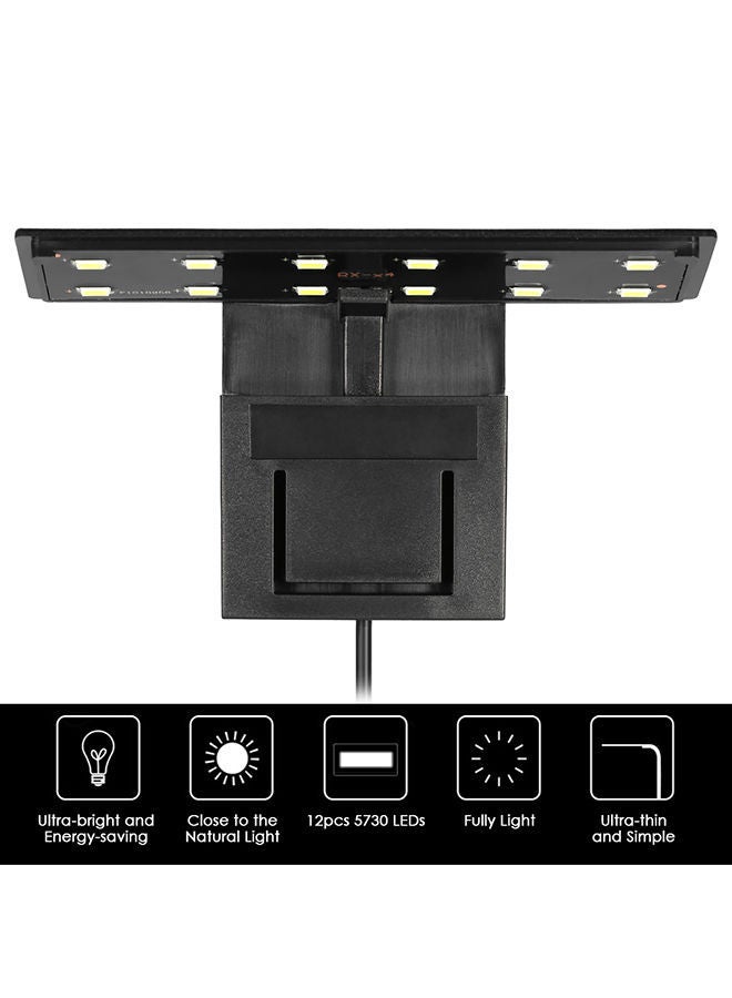 NIBEMINENT 5W Clip-On Lighting Lamp With 12 LEDs For Aquarium Black - Image 5