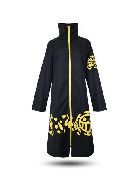 Anime One Piece COS costume Anime Trafalgar II and III generation black robe cloak costume L for Kids & Teens