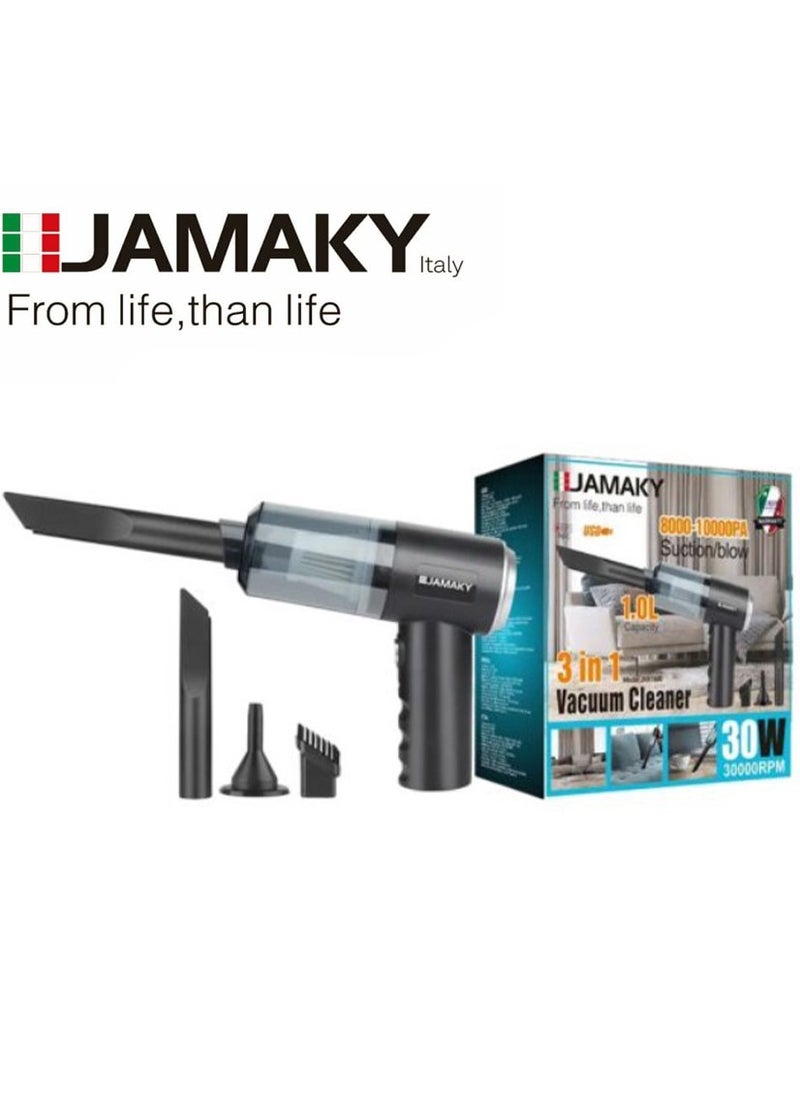 JAMAKY Italy Vacuum cleaner with power of 30 watts, capacity of 1.0 liters, with Italian technology that makes it more practical and easy to use, model JMK1600  - Image 1