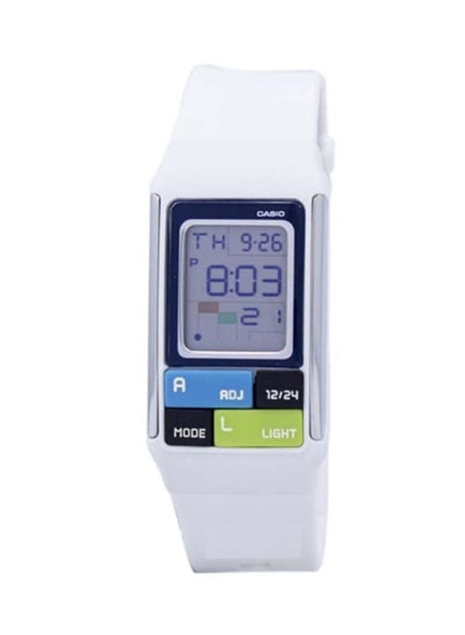 CASIO Rectangle Shape Resin Wrist Watch LDF-50-7DR - 20 Mm