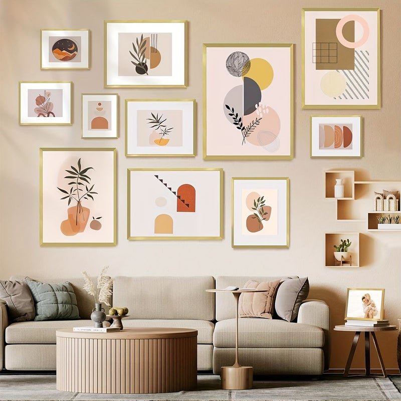 مجموعة من إطار واحد مقاس 30x40 سم (12x16 بوصة) باللون الأسود لتعليقه على الحائط، لعرض الشهادات بحجم A4 والملصقات بحجم A3 بشكل عمودي أو أفقي. - Image 3