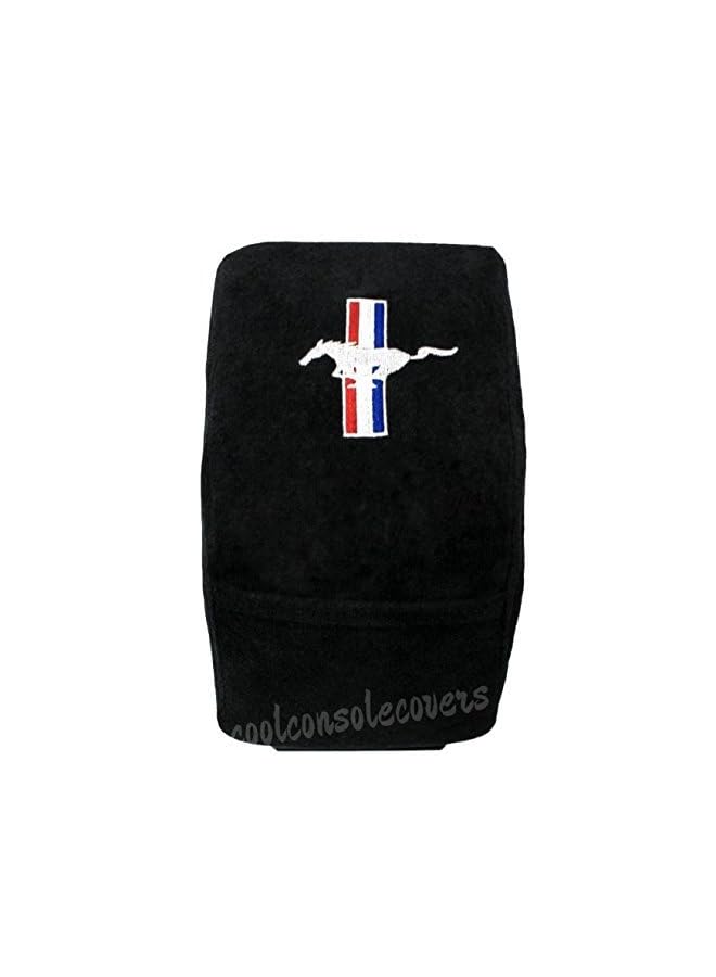PROMASS Armour Custom Fit Console Cover with Embroidered Logo for Select Mustang Tribar Models Jump - Cotton 2015-2018 KAMUS15-16  - Image 4