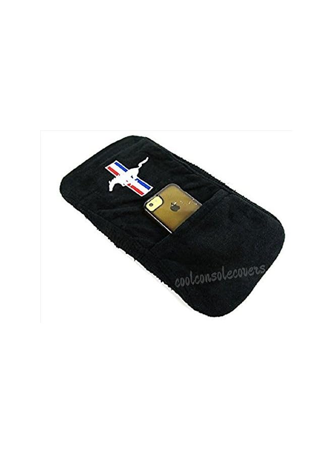 PROMASS Armour Custom Fit Console Cover with Embroidered Logo for Select Mustang Tribar Models Jump - Cotton 2015-2018 KAMUS15-16  - Image 2