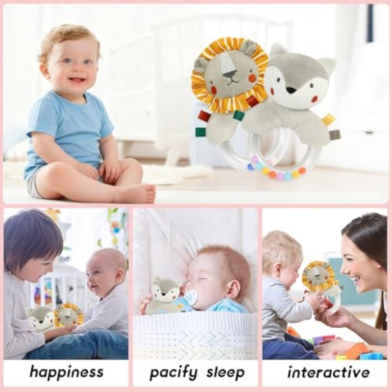 Baby Rattles 0-6 Months Newborn Toys Infant Toys 0-6 Months Rattles for Babies 0-6 Months Baby Toy, Soft Colors Baby Toy for 0 3 6 9 12 Months - Image 4