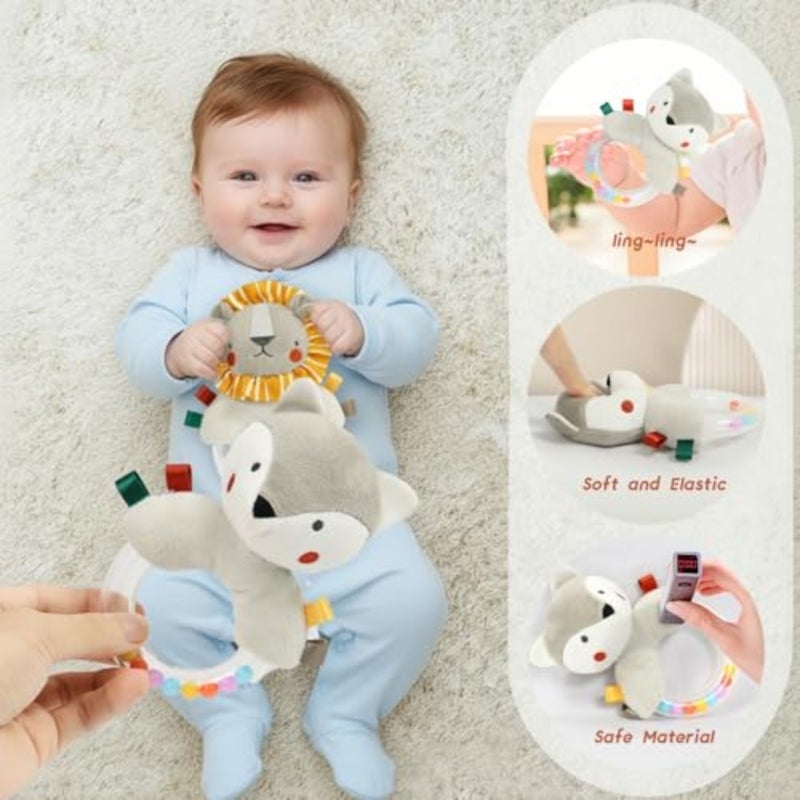 Baby Rattles 0-6 Months Newborn Toys Infant Toys 0-6 Months Rattles for Babies 0-6 Months Baby Toy, Soft Colors Baby Toy for 0 3 6 9 12 Months - Image 2