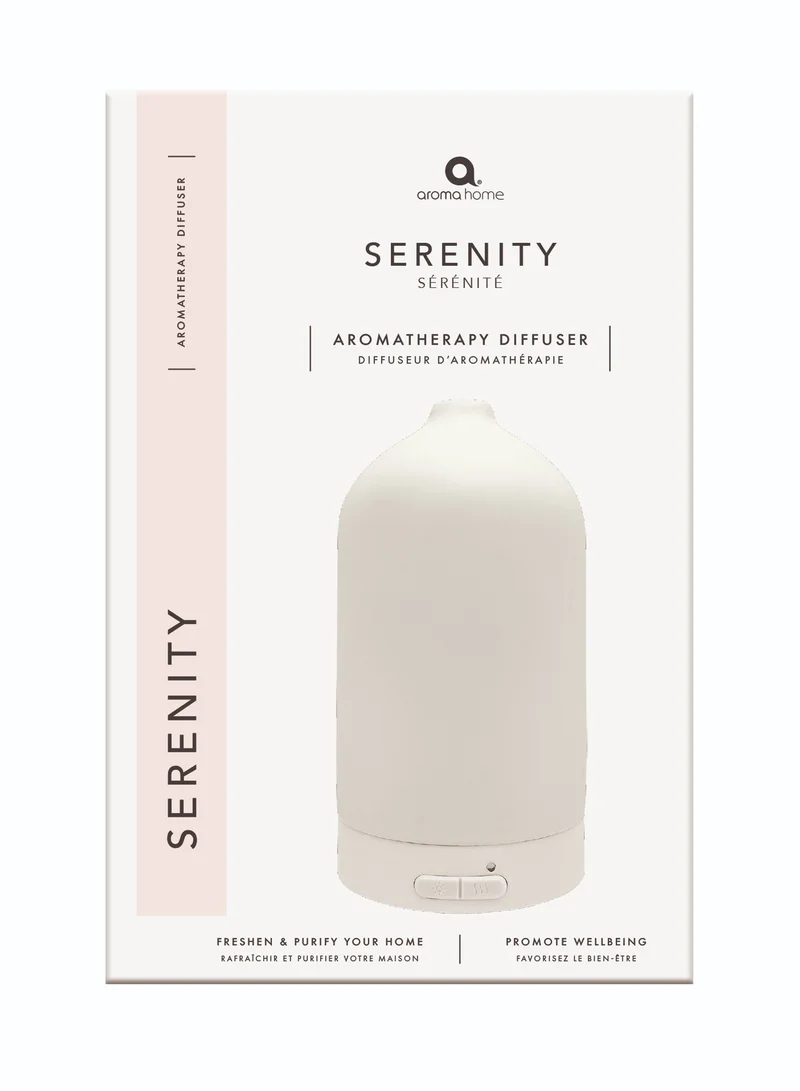 Aroma Home Serenity Ceramic Ultrasonic Diffuser - Cream