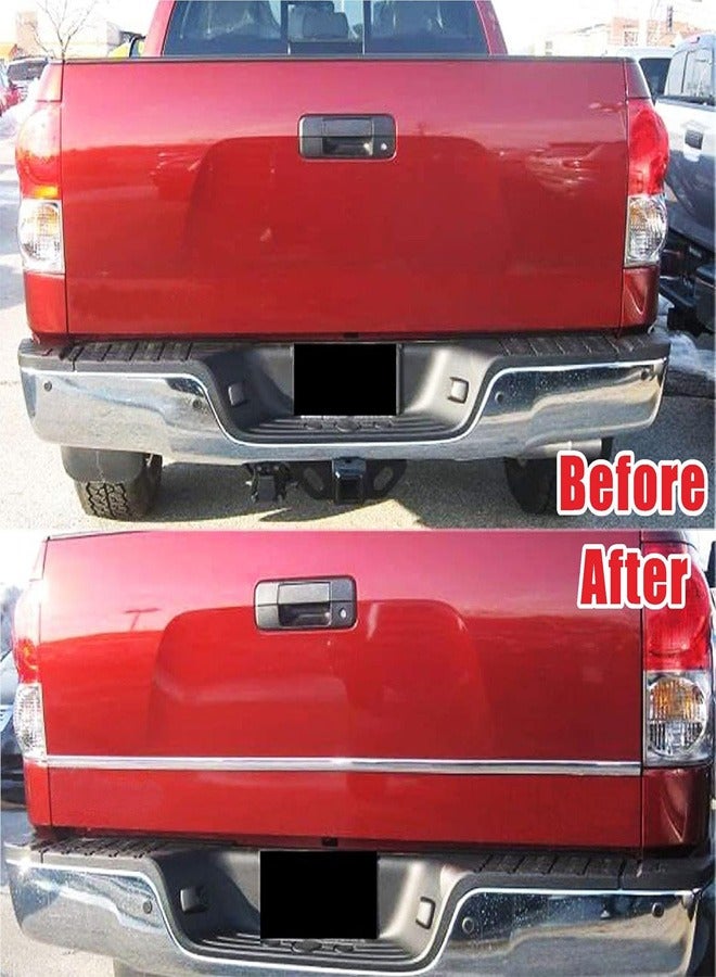 رات سو شريط تزيين خارجي وداخلي للسيارة من الكروم بلون فضي بطول 16 قدم، شريط زينة عالمي مضاد للخدش - Image 4