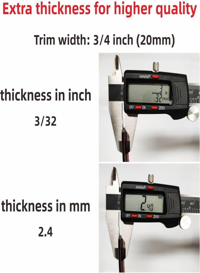 رات سو شريط تزيين خارجي وداخلي للسيارة من الكروم بلون فضي بطول 16 قدم، شريط زينة عالمي مضاد للخدش - Image 3