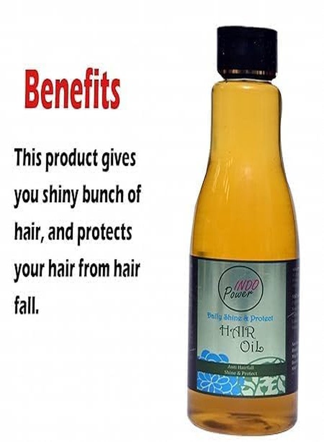 INDOPOWER Oil For Shine Smoothening Hair Skin Care Moisturizing Dry Skin And Natural Oil Anti-Hairfall Promotes Hair growth Softness Shine Walnut And Sesame Oil- 200gm (1) - Image 3