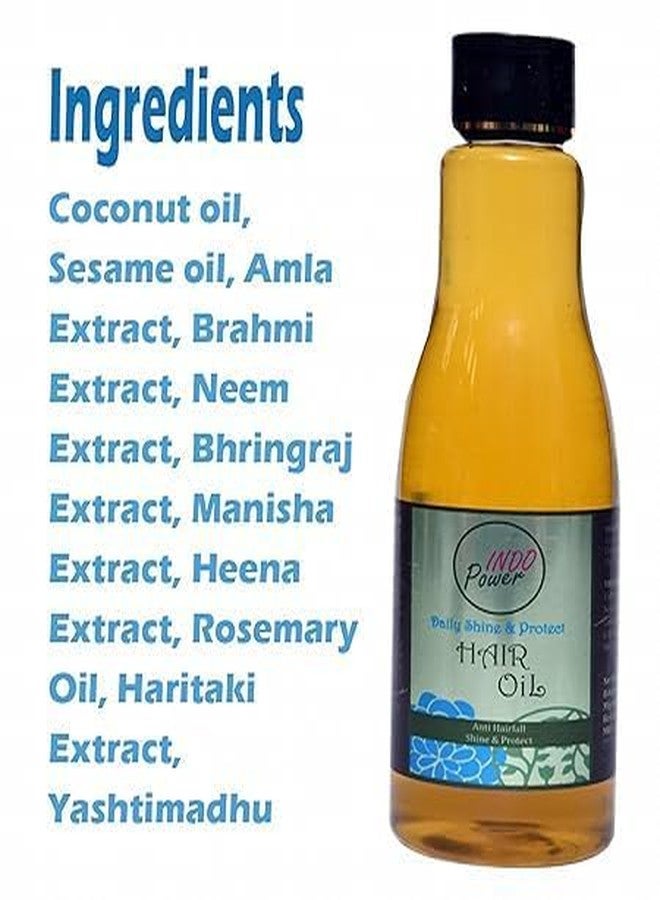 INDOPOWER Oil For Shine Smoothening Hair Skin Care Moisturizing Dry Skin And Natural Oil Anti-Hairfall Promotes Hair growth Softness Shine Walnut And Sesame Oil- 200gm (1) - Image 4