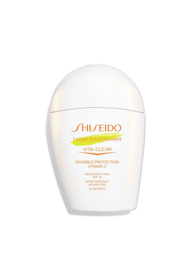 Hiseido Urban Environment Vitaclear Sunscreen Spf 4230 Ml Invisible Formula With Vitamin C Noshine Makeup Effect For 8 Hours Noncomedogenic